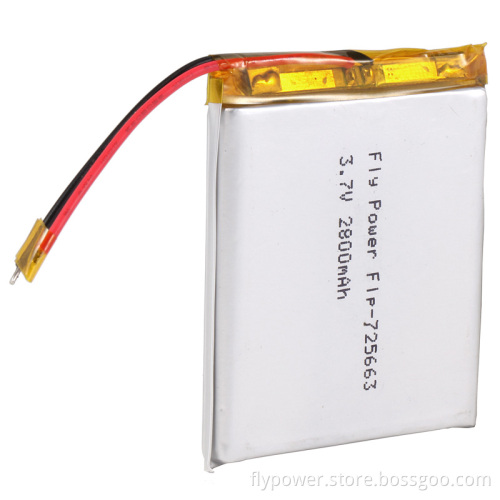 Lithium Battery 3.7V 2800mAh Rechageable Battery Pack